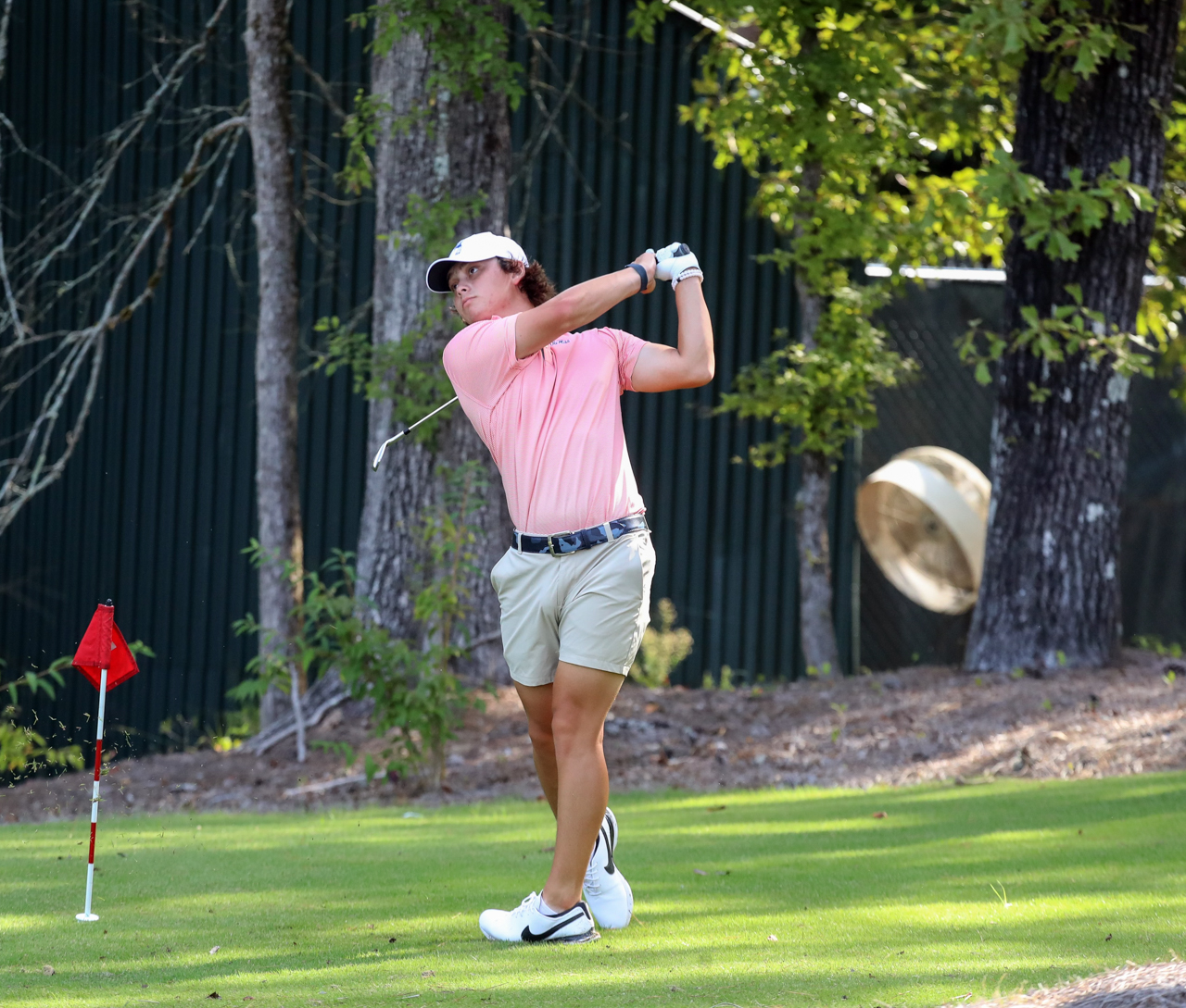 Cameron Tankersley at golf practice